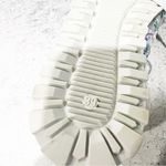 Johnny Was  Keya Shine Sneakers Lt Blue Floral Embroidered Shoes 39 US 8.5/9 NEW Photo 5