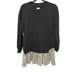 Pilcro  Anthropologie Metallic Twofer Tunic Blouse Dress Size Photo 2