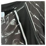 Elisa Cavaletti Long Sleeve Graphic Dress Luxury Italian Made Size Small Black Photo 3