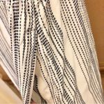 Loft  Fit & Flare Striped Button Front Sleeveless Sundress‎ White Blue 2 Photo 3