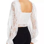 For Love & Lemons  Cheyenne White Lace Bustier Top Photo 1