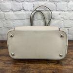 Michael Kors  Ecru Cream Leather Jet Set Large Snap Pocket Tote Bag Photo 4