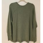 Athleta  Mindset Sweatshirt 2X $69 Super Soft Comfortable Long Sleeve Top Green Photo 5