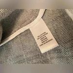 Elle  Cream Black Gray Cotton Tweed Lightweight Unlined Open Front Blazer Size S Photo 10