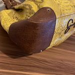 Jessica Simpson Snake Print Hobo Faux Python Handbag, Yellow & Brown Photo 4