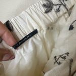 Tahari  White Black Floral Embroidered Maxi Skirt Womens XS Button Boho Chic Photo 6