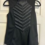 Betsey Johnson  Black Chevron Quilted Vest Photo 3