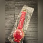 Jalga Red Gold Women’s Watch Wristwatch Costume Jewelry Hong Kong Movement Photo 5