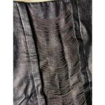 Willow Black Pencil Chain Embellished Burlap Woven Midi Skirt Size 4 Small Photo 1
