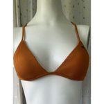 Roxy Mind of Freedom Rust Triangle Adjustable Criss Cross Bikini Top Only S Photo 3