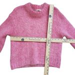 H&M Oversized Knit Sweater Womens Small Pink Mohair Wool Chunky Fuzzy Jumper Photo 4