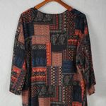 Pinkblush Womens Kimono Cover Up Size L Black Brown Bandana Paisley Print Open Photo 5