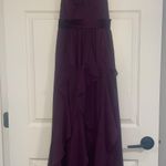 David's Bridal Dark Purple Bridesmaid Dress Photo 1