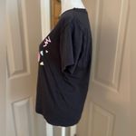 Barbie 2023 black short sleeve screen print tee with bright pink logo. Size M. Size M Photo 2