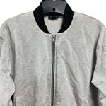 Topshop Womens Size US 6 UK 10 Black Grey Zip Up Casual Bomber Jacket Photo 5