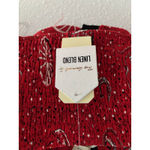 Monteau  Cropped Corset Top Womens Small Red Lace Western Y2K Festival Cowgirl Photo 4