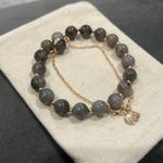 Labradorite Bracelet Set Tan Photo 2