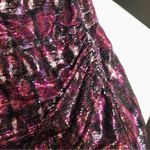 MISA Los Angeles Nova One-Shoulder Bodycon Sequin Mini Dress Pink Purple Black L Photo 11