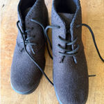 Talbots Vintage Brown Felt Lace-Up Ankle desert-style chukka women’s boots Photo 0