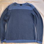 Talbots Talbot’s Crew Neck Striped Sweater With Zip Shoulder SZ MP Photo 0