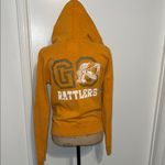 Victoria's Secret PINK Orange Zippered Fitted Hoodie Photo 3