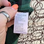 Urban Outfitters BDG "Courtney" tie front green black plaid flannel shirt SMALL Photo 6