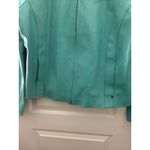 Black Rivet  Women's Large Faux Leather Jacket Coat Pockets Zip Up Mint Green Photo 6