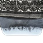 CAbi  Emily Floral Black Lace With  Champagne‎ Lining Chiffon Trim Top EUC XS Photo 4