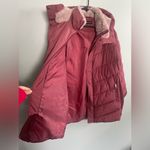 Andrew Marc  Fur Lined Mid Length Winter Ski Pink Puffer Coat Parka Sz XXL Photo 3