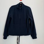 Beyond Yoga  Terrain Pullover Nocturnal Navy Quarter Zip Sweatshirt Size Small Photo 2