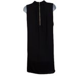 White House | Black Market  Black Sleeveless Choker Neck Shift Dress EUC Size 6‎ Photo 5