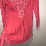 Lafayette 148  New York Pink Embroidered Tunic Photo 5
