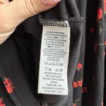 Free People  Bonjour Cochette Boho Goth Fairy Feminine Poppy Floral Top Sz Small Photo 6