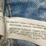 ZARA Women's Blue Light Wash High Waisted Boyfriend Denim Jean Shorts Size 6 Photo 4