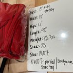 House Of CB Valentina Bodycon One Shoulder Midi Dress Red Size XS NWOT Photo 7