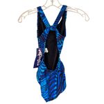 Dolfin  Poly Fusion Performance Back Competition Swimsuit Juniors 30 XS Blue NWT Photo 5