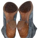 Sam Edelman  Smokey Blue Suede Booties Ankle Boots Photo 9