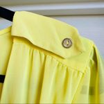 Gianni Bini  Neon Yellow Faux Wrap Dress Photo 2