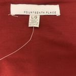 Fourteenth Place  Women Size Large Red Velvet Square Neck Cocktail Cutout Dress Photo 3