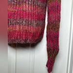 Bb Dakota Steve Madden Gradient Striped Women’s Crotchet Sweater Size Small Red Photo 4