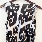 White House | Black Market Abstract Print Cowl Scoop Neck Sleeveless Top Small Photo 8