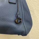 Coach  C4824 Lori Blue Pebbled Leather Gunmetal Hardware Shoulder Bag Photo 9