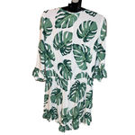 Piyama Monstera rayon romper, ruffle sleeves and hem, SIZE XL, EUC Green Photo 3