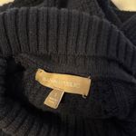 Banana Republic  Merino Extra Fine Wool Blend Turtleneck Sweater Navy Blue Small Photo 2