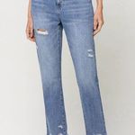 Vervet  Super High Rise Distressed Mom Jeans NWT Size 26 Style-VT1151 Photo 0