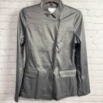 Symphony  + Note grey nylon Jacket ladies small glam preppy Photo 3