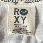 Roxy Striped Hooded Sweatshirt Gray White Size Medium Photo 2