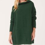 Free People  Ottoman Slouchy Tunic Sweater Dress in Aged Pine Size Large Photo 1