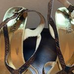 Michael Kors MICHAEL : Black/Brown Snakeskin Strappy Heel Sandal- 9 Photo 12