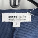 LA Made  Navy Blue Sleeveless Henley Small New Photo 4